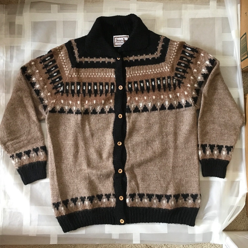 NWOT Alpaca Connection Button Up Cardigan Sweater Fair Isles.